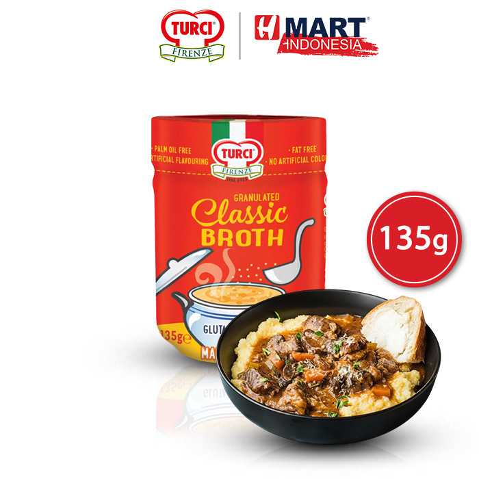 

TURCI FIRENZE Granulated Classic Broth - Bumbu Sup Rasa Kaldu Daging Sapi 135g