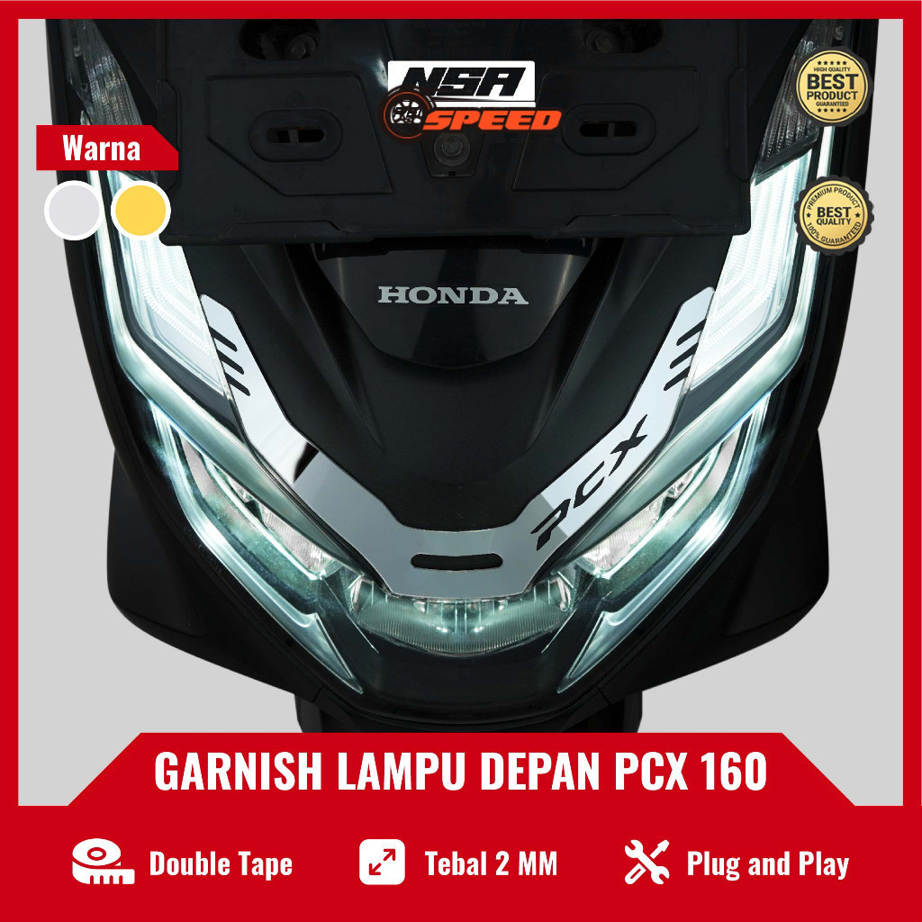 Aksesoris PCX 160 Head Lamp PCX 160 Garnish Pcx 160 Head Light Garnish Pcx 160 Atas Lampu Depan Pcx 