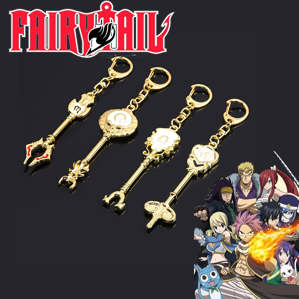 Anime FAIRY TAIL12 Constellation Lucy Zodiac Star Spirit Magician Summons KeyChain Cosplay Pendant K