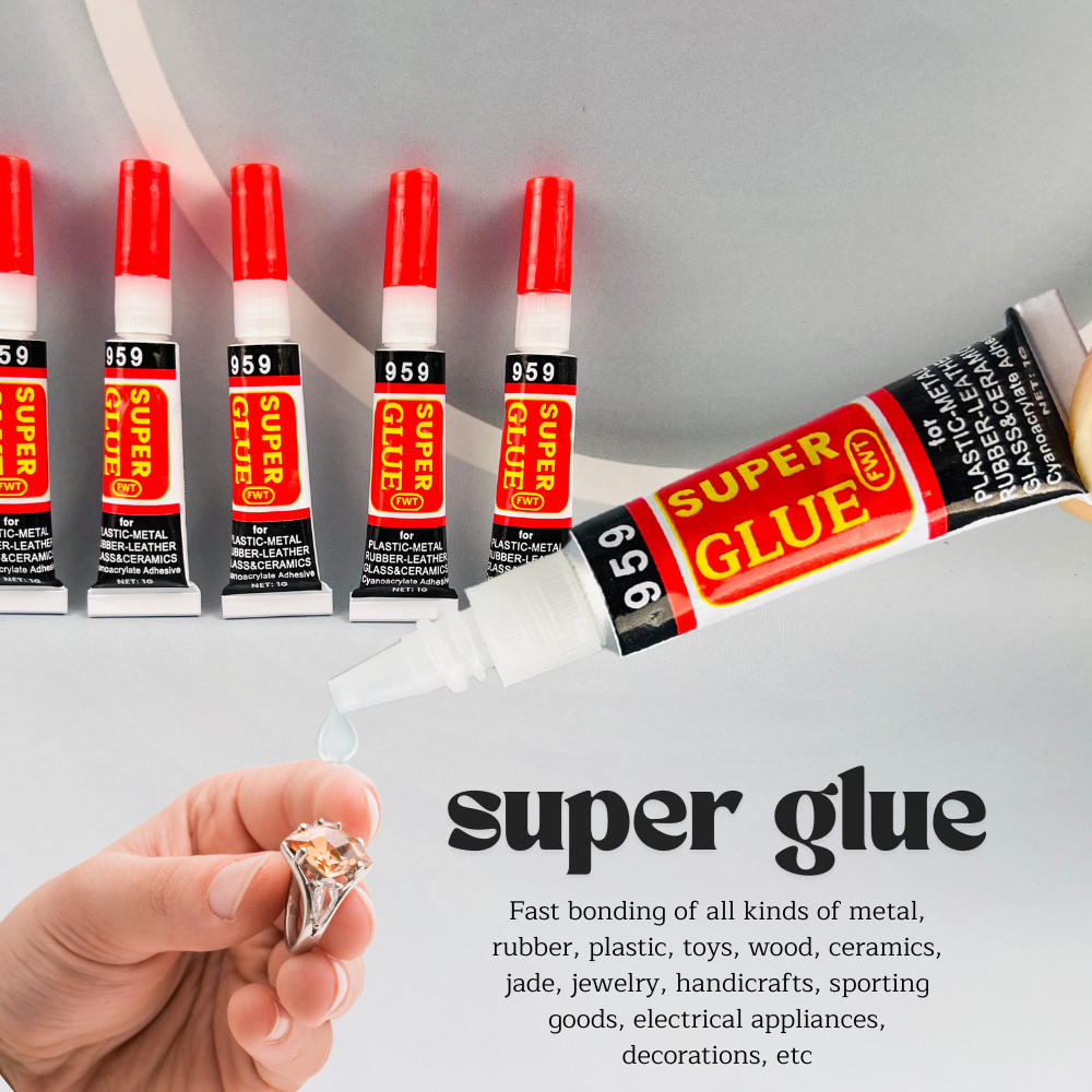 

Stationery Shop Instant Strong Adhesive Super Liquid Universal Plastic Metal Wood 502 Cyanoacrylate Glue 1g/Piece 10/20/50pcs