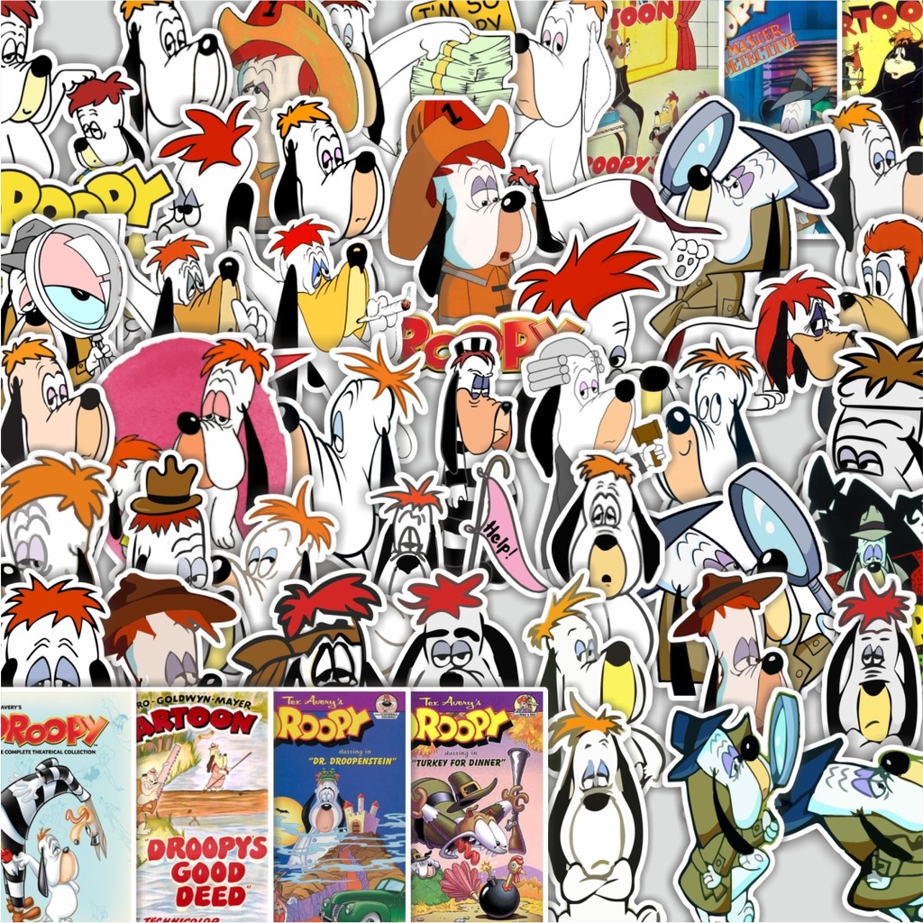 

Stiker Cutting Pack Stiker Kartun Droopy Dog Isi 100Pcs Series Aesthetic Lucu Keren Untuk Koper Bahan Vynil