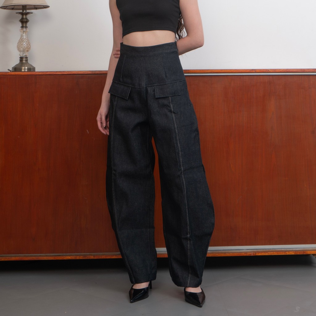 AVGAL Flo Barrel Pants - Barrel Jeans , Celana Barrel