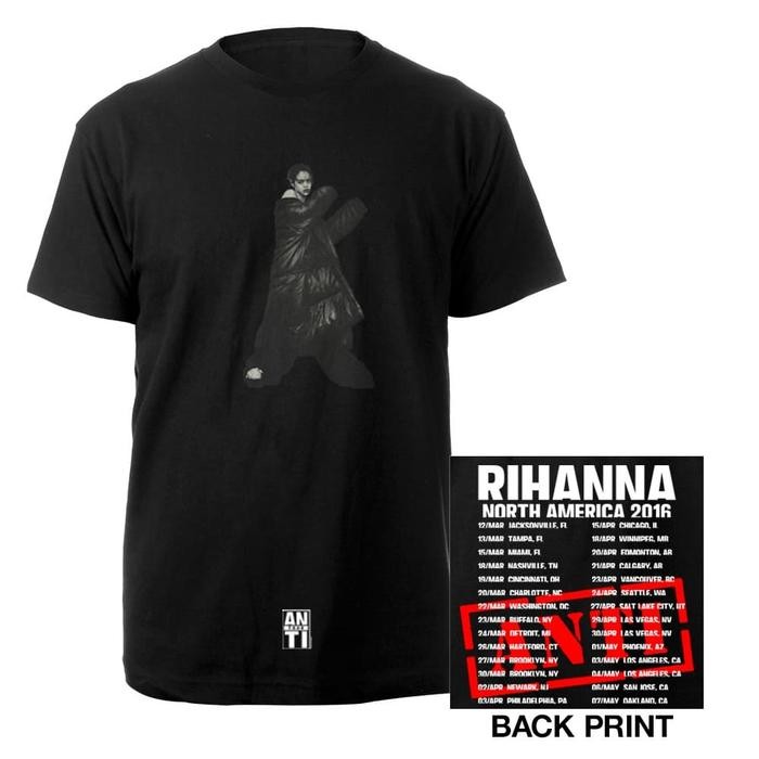 (COD) Rihanna Anti-Tour T-Shirt [Rihanna Official Merchandise]
