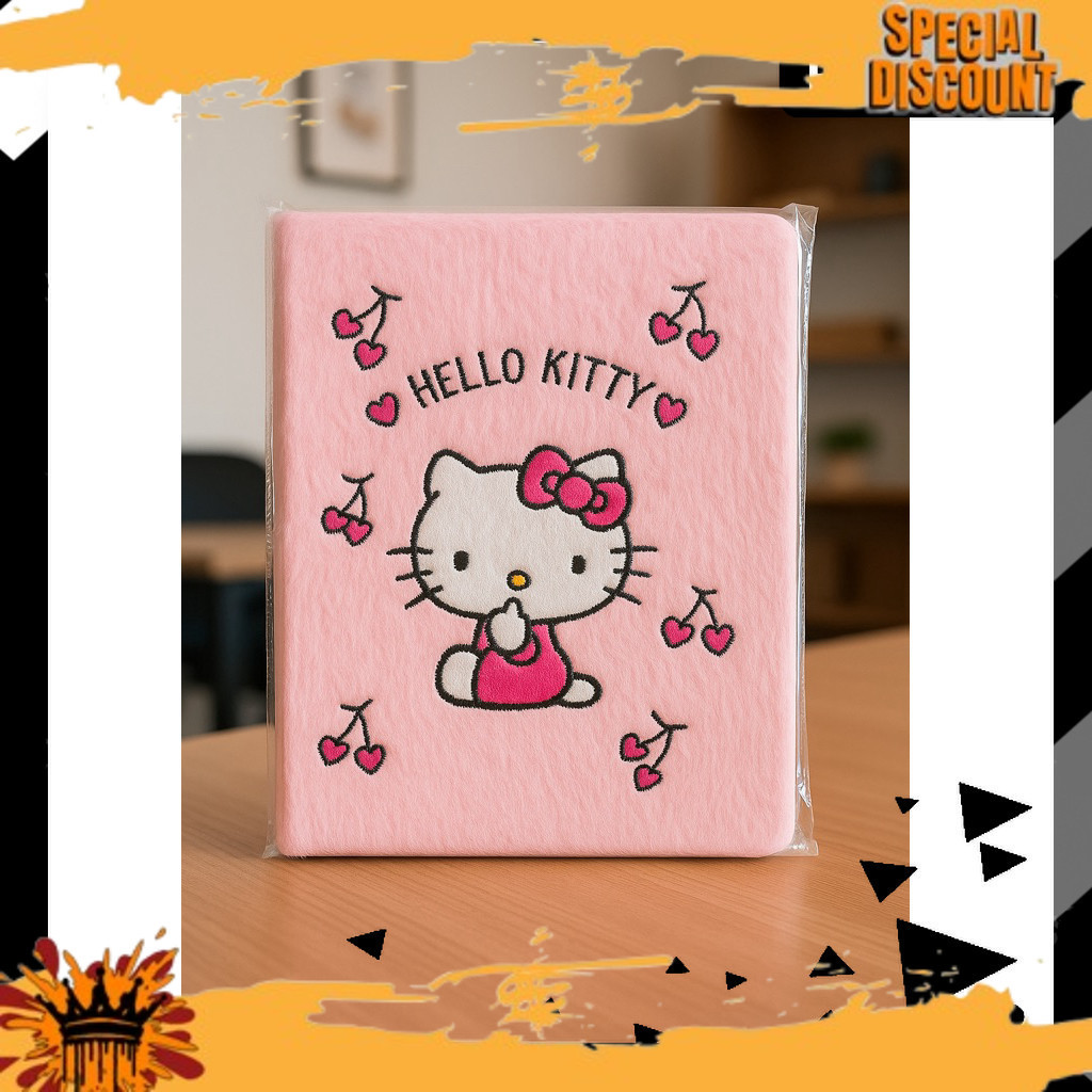 

ADA BARU NOTES BULU Agenda Diary Hello Kitty Kuromi Sanrio A5 | Buku Catatan Harian Lucu Pink Cover Bulu Lembut EVN