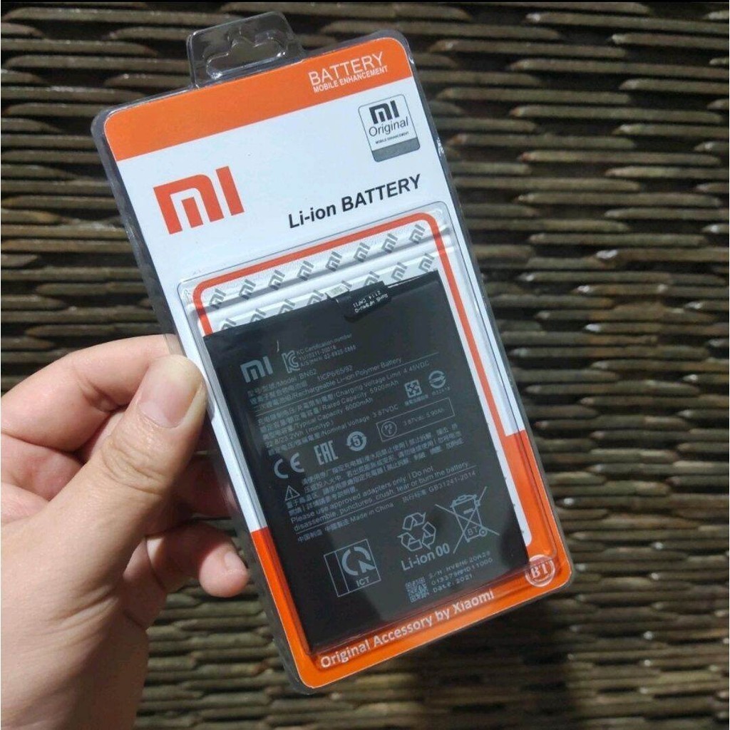 Baterai BATERAI BATRE XIAOMI REDMI 9T BN62 BN 62 ORIGINAL