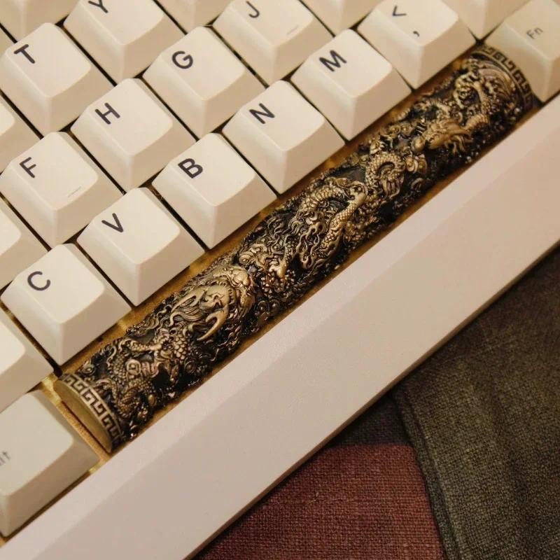 6.25U Keyboard Cap Dragon Pillar Space Bar Original Resin Artisan Chinese Culture Customized Cool Ke