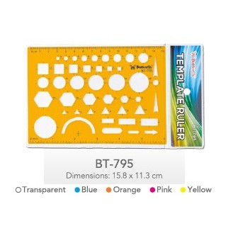 

BPP Penggaris cetakan lingkaran persegi lonjong segitiga BT 795