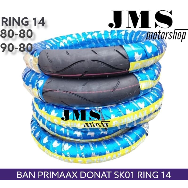 HARSTORE ( BISA COD ) SEPASANG BAN DONAT BAN PRIMAAX 80 80 - 90 80 RING 14 - BAN PRIMAX PRIMAAX SK01