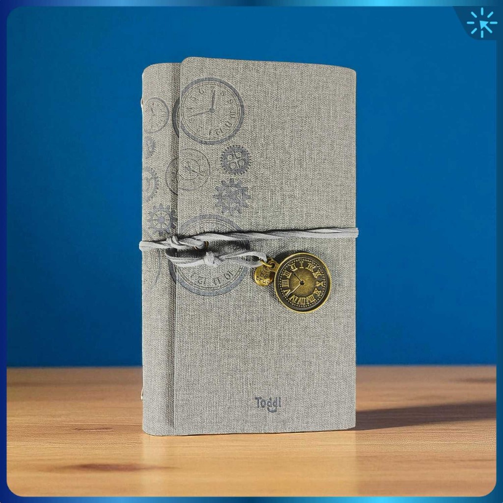 

Toddi Buku Jurnal Binder Leather Notebook A6 160 Page Grid Blank Line - T680