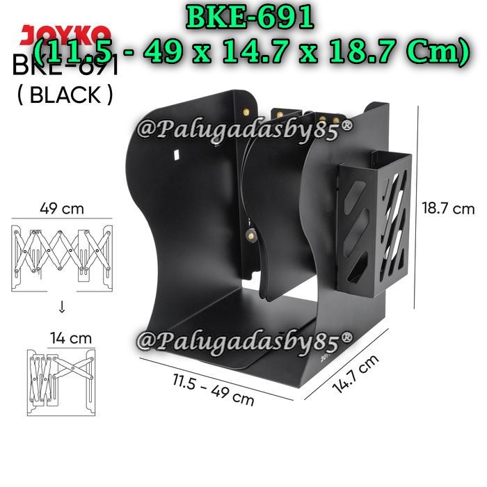 

(1 Biji) Sandaran Buku JOYKO BKE-691 / JOYKO Sandaran Buku Adjustable Book End BKE-691 (1 Biji)