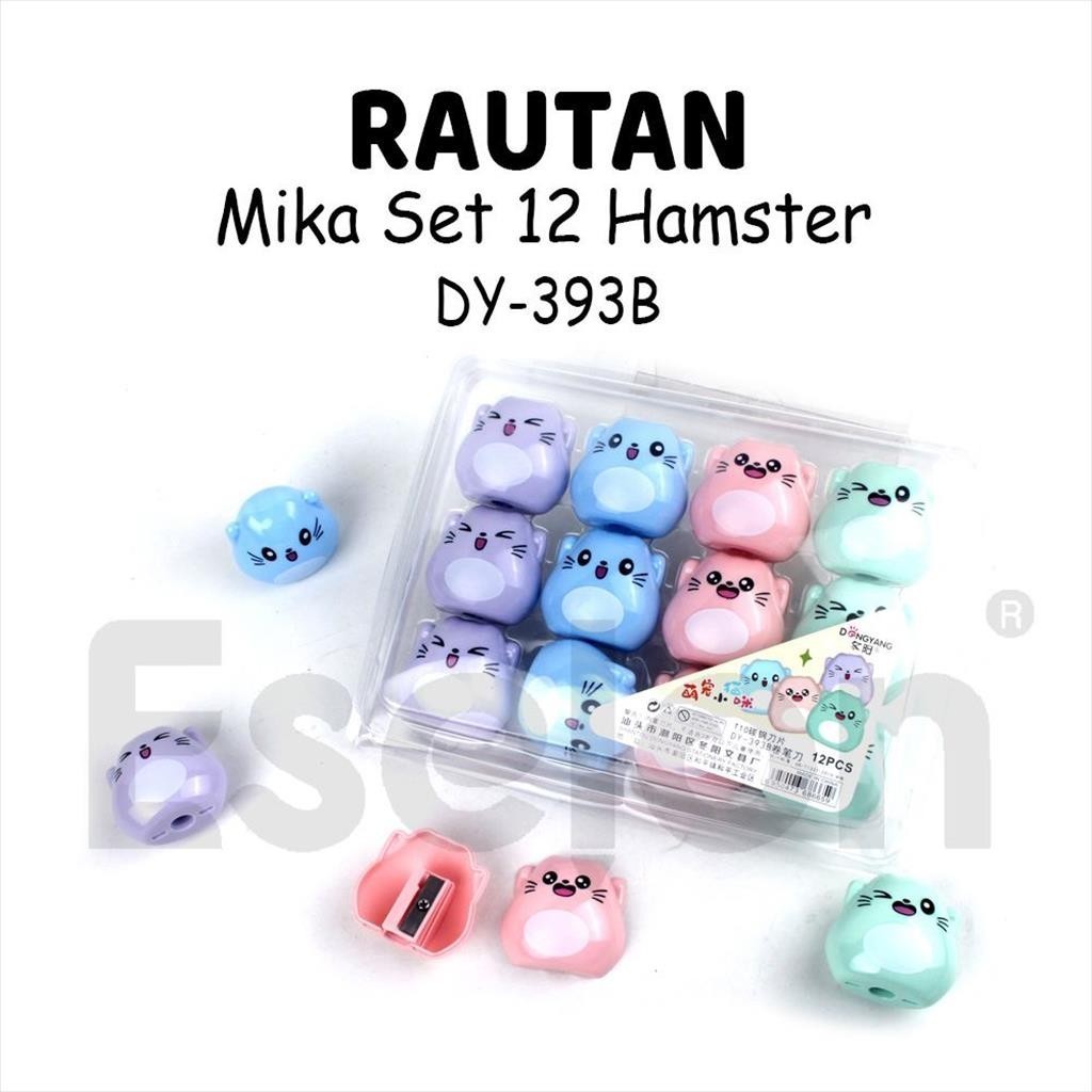 

12 PCS Rautan MIKA DY-393B HAMSTER / 1 PAK Serutan Fancy karakter