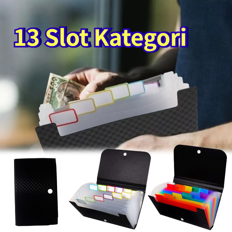 Dompet Organizer Keuangan Kecil - Disiplin Keuangan, Pengaturan Uang, Simpanuang, Dompet Kas