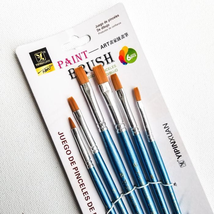 

Kuas Lukis Yipinxuan 577 set 6 pcs / Yipinxuan Paint Brush set - Round Brush set
