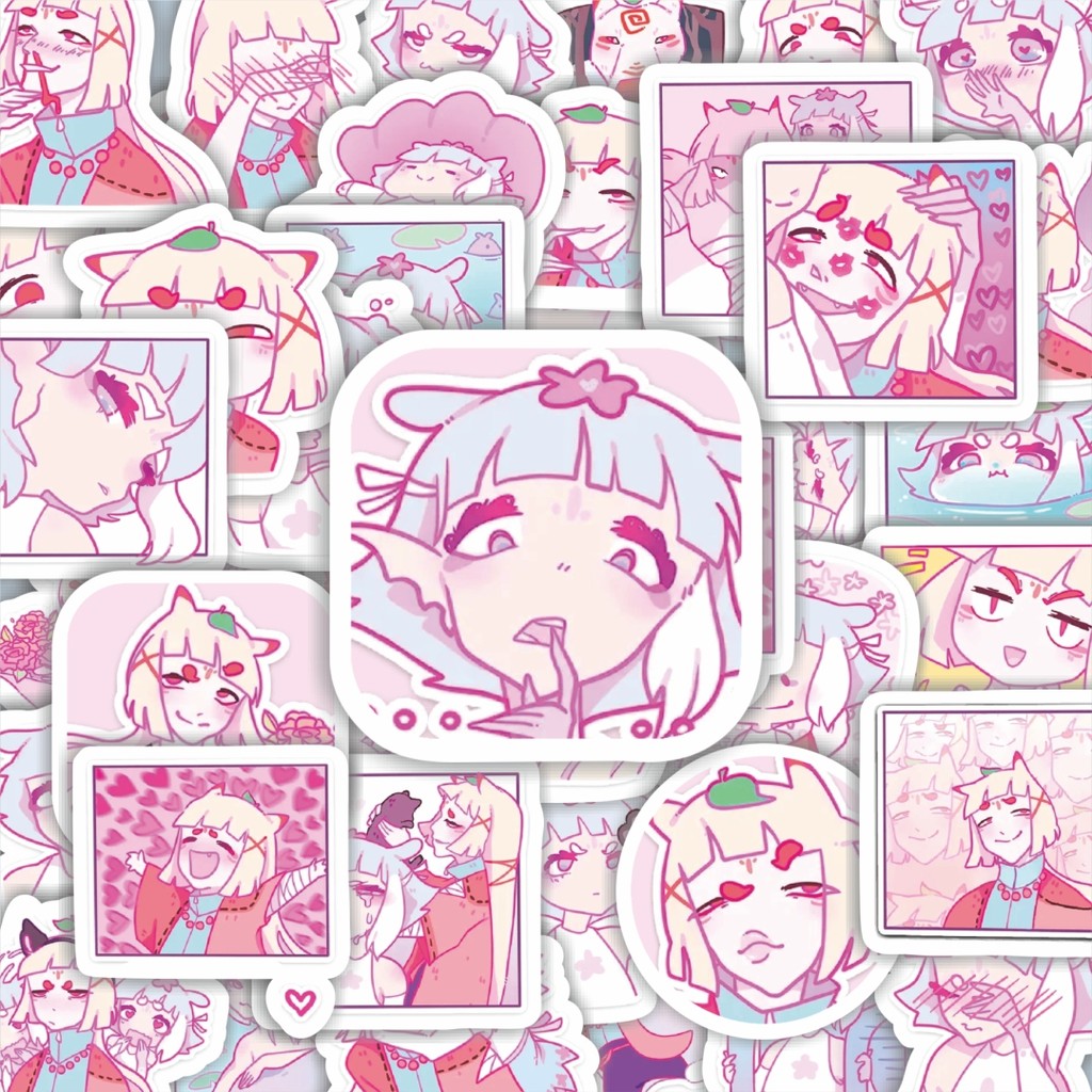 

100PCS Lucu Stiker Funny Character Lesnaya Stiker Aesthetic Stiker Anti Air Stikers Berperekat Waterproof sticker decal buat Motor Helm Buku Journal Koper Casing HP Laptop Botol Minum Hadiah anak