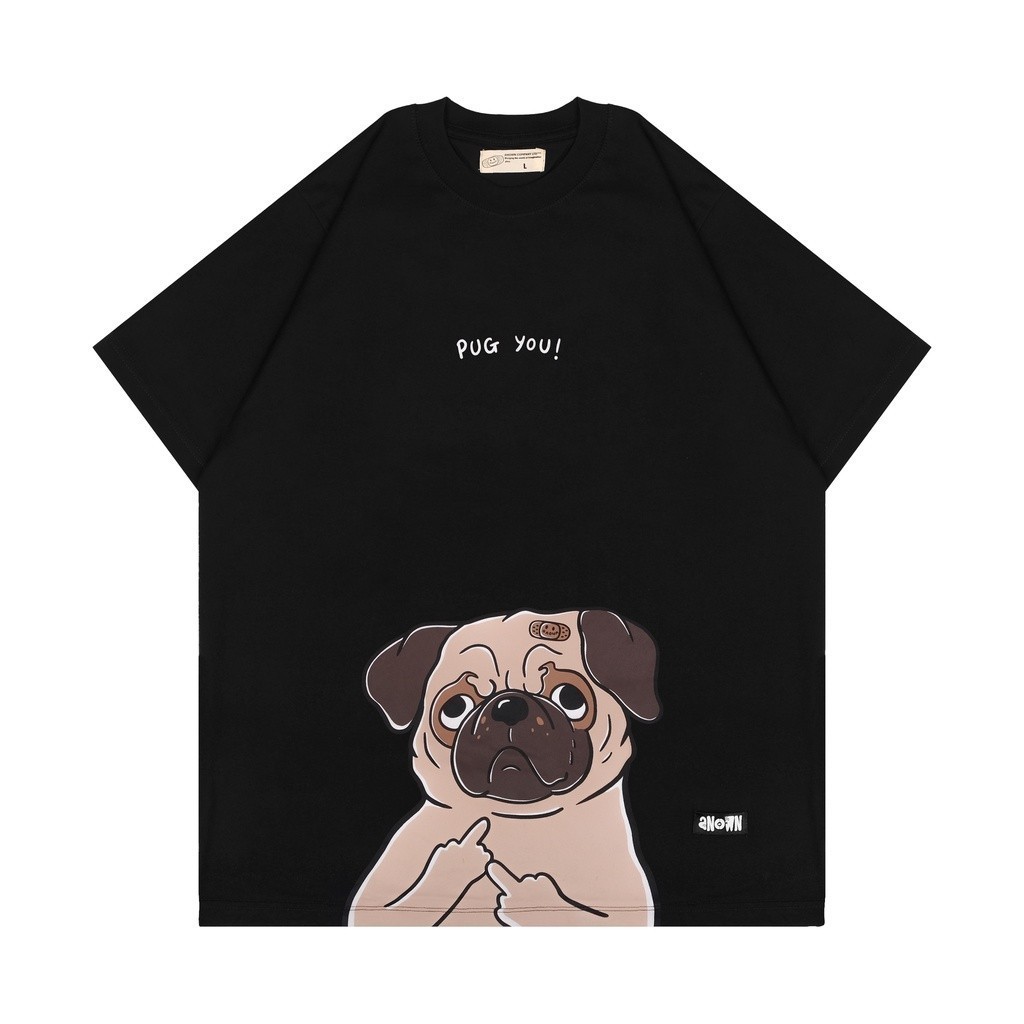 HOT 【COD】[COD] PUG YOU T-SHIRT // BLACK