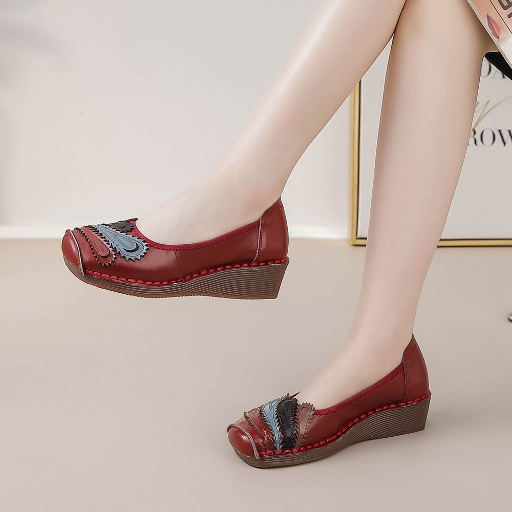 clarkts kulit asli melati//Sepatu clarks New wanita  pita woman Shoes Tinggi 5cm
