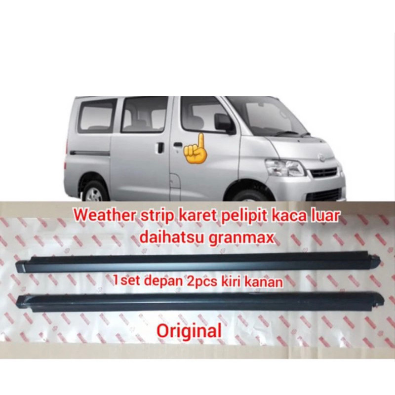 weather strip lis pintu karet pelipit list lis kaca luar dalam daihatsu granmax grand max  pick up o