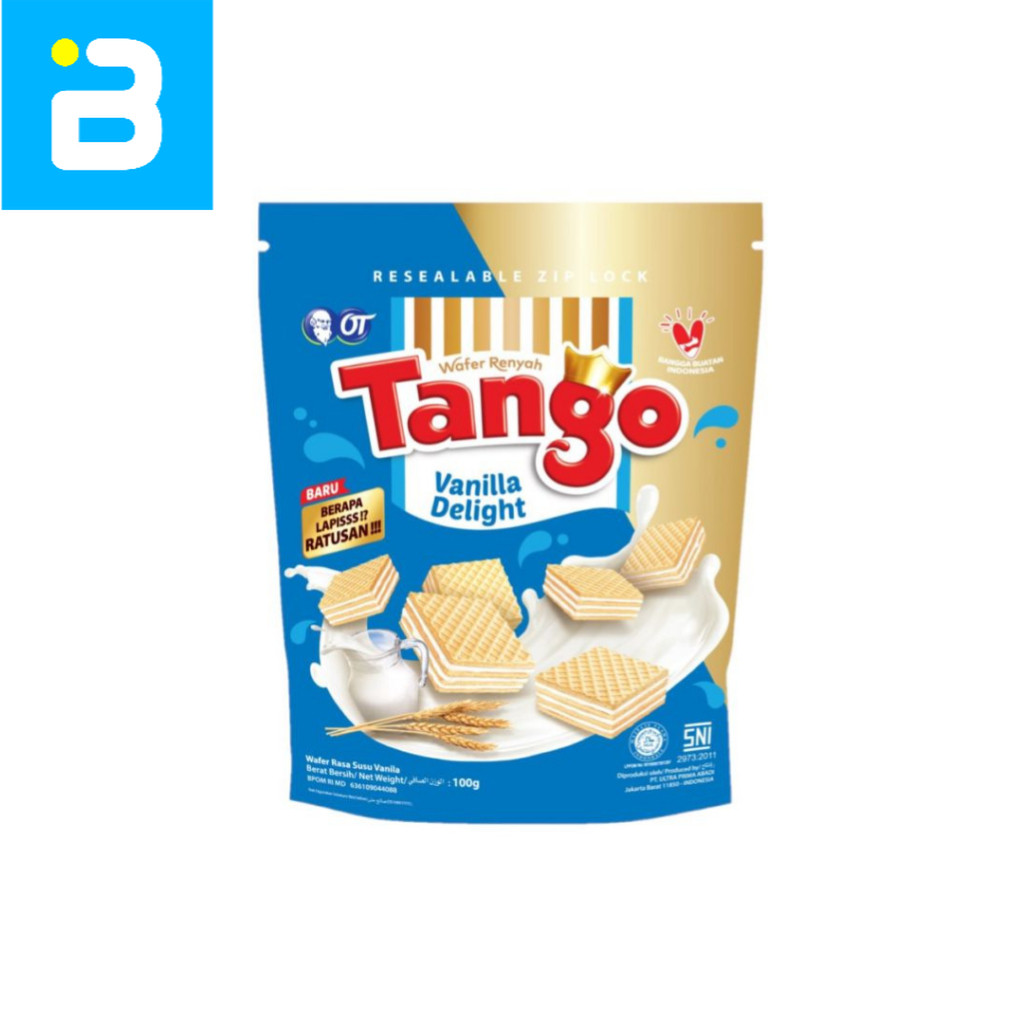 

Tango Wafer Vanilla Delight Zip Lock 99G