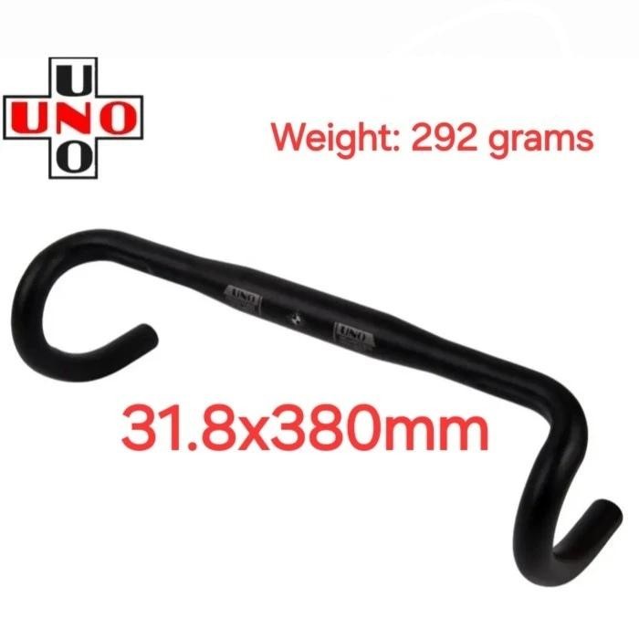 STANG SEPEDA 380MM UNO HANDLEBAR DROPBAR COMPACT 31.8MM ROADBIKE 38CM