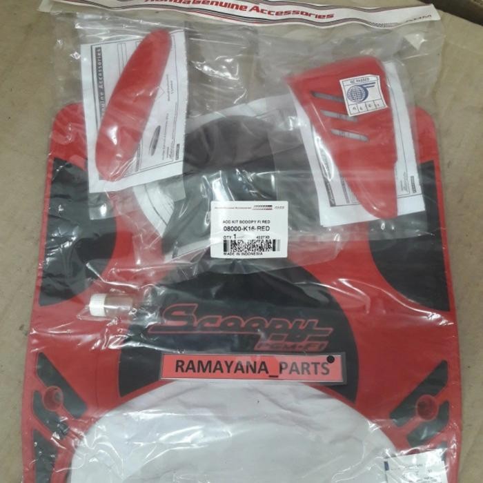 Paket Aksesories Scoopy Fi Merah 08000K16RED