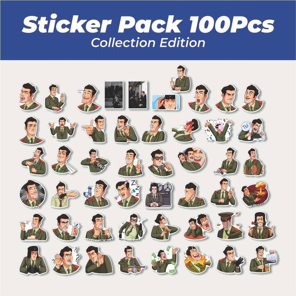 

Hot Stiker Vk Kgb Agent Lucu Anti Air Stikers Berperekat Waterproof Sticker Decal Buat Motor Helm Buku Journal Koper Casing HP Laptop Botol Minum