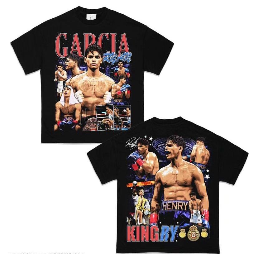 (COD) BAJU KAOS  RYAN GARCIA TSHIRT OVERSIZE HITAM UNISEX BOXING TINJU  ORIGINAL ZEEB