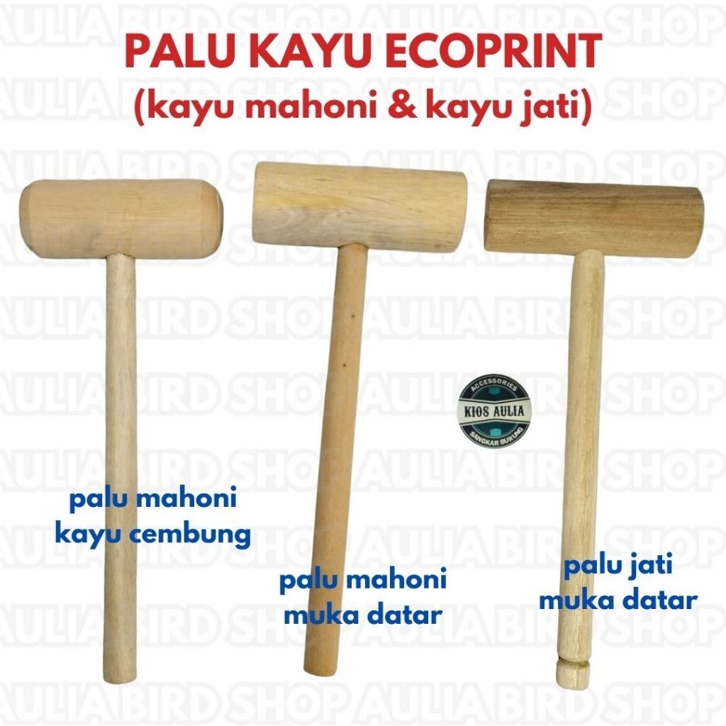 PALU KAYU ECOPRINT PUKUL KAYU MAINAN EDUKASI PRAKARYA ECOPRINT UNTUK ANAK KREATIFITAS BATIK KAYU MAH