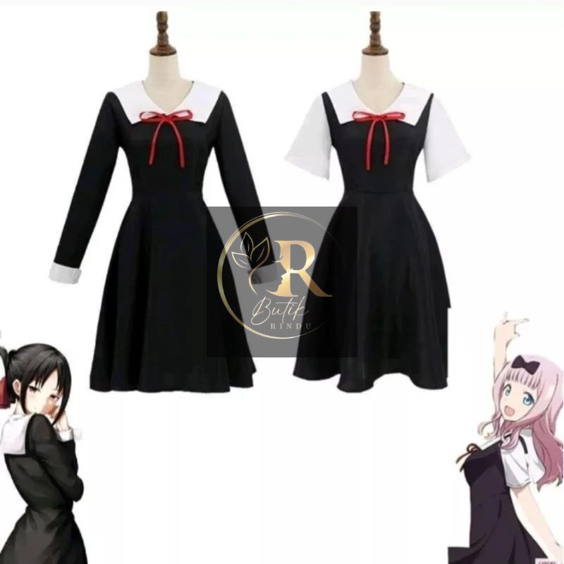 BUTIK RINDU (KOSTUM COSPLAY KAGUYA CHIKA) cosplay Kaguya sama love is war cosplay Chika fujiwara and
