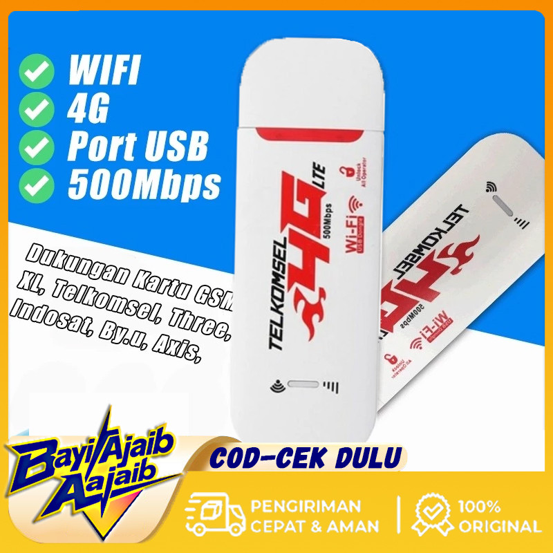 Modem Wifi 4G Wingle USB Mifi All Operator 500Mbps LTE Wi-Fi Portabel Modem WIFI Modem WIFI USB