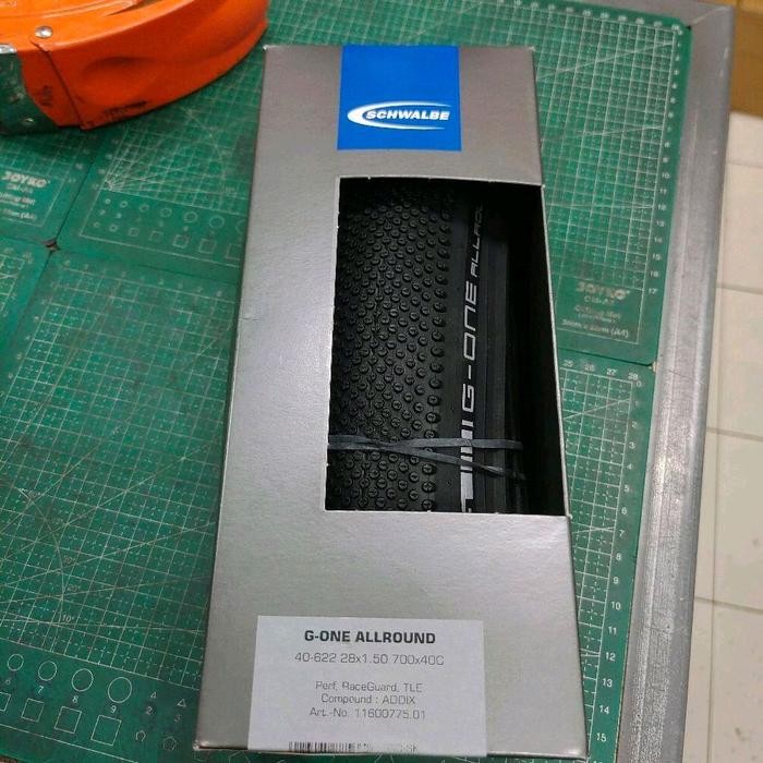 Tire Schwalbe G-ONE ALLROUND 700 x 40 Kevlar Performance TLE Black - Ban Luar 700 x 40C Schwalbe G O