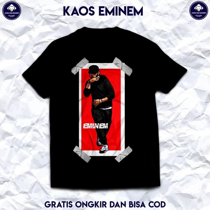 (COD) Kaos Eminem Original. Baju Kaos Musik Hip Hop Eminem Original - S