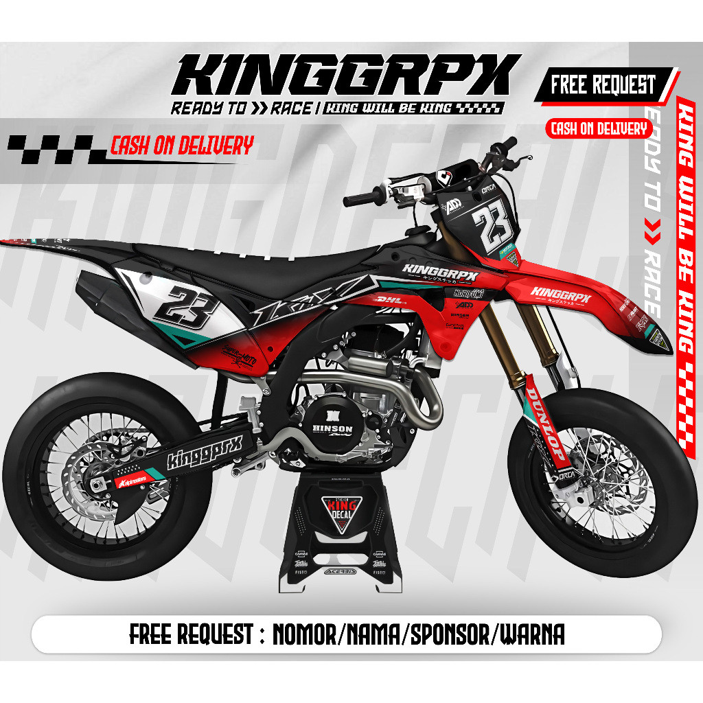 DEKAL / DECAL    KLX GORDON FULL BODY /  GORDON /  STIKER VARIASI KLX GORDON /  KLX 1