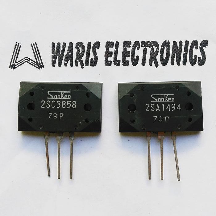 transistor final Sanken 2SA1494 - 2SC3858 ori japan Berkualitas