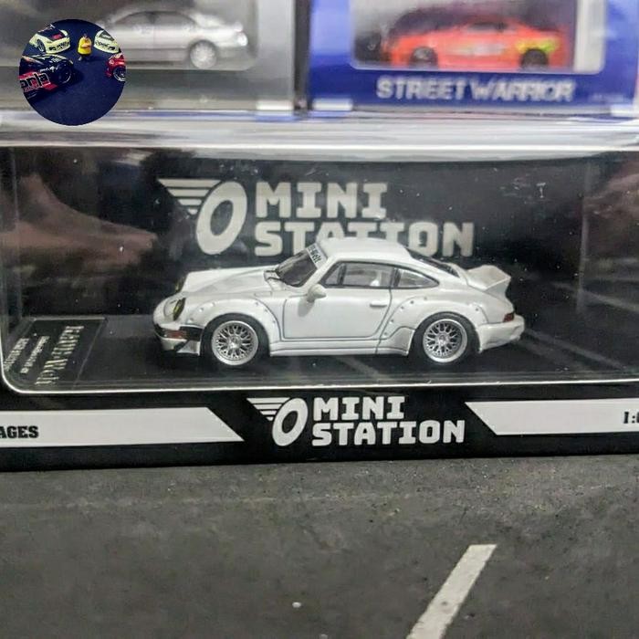 ME99 Diecast Mini Station Porsche RWB 964 White Segel
