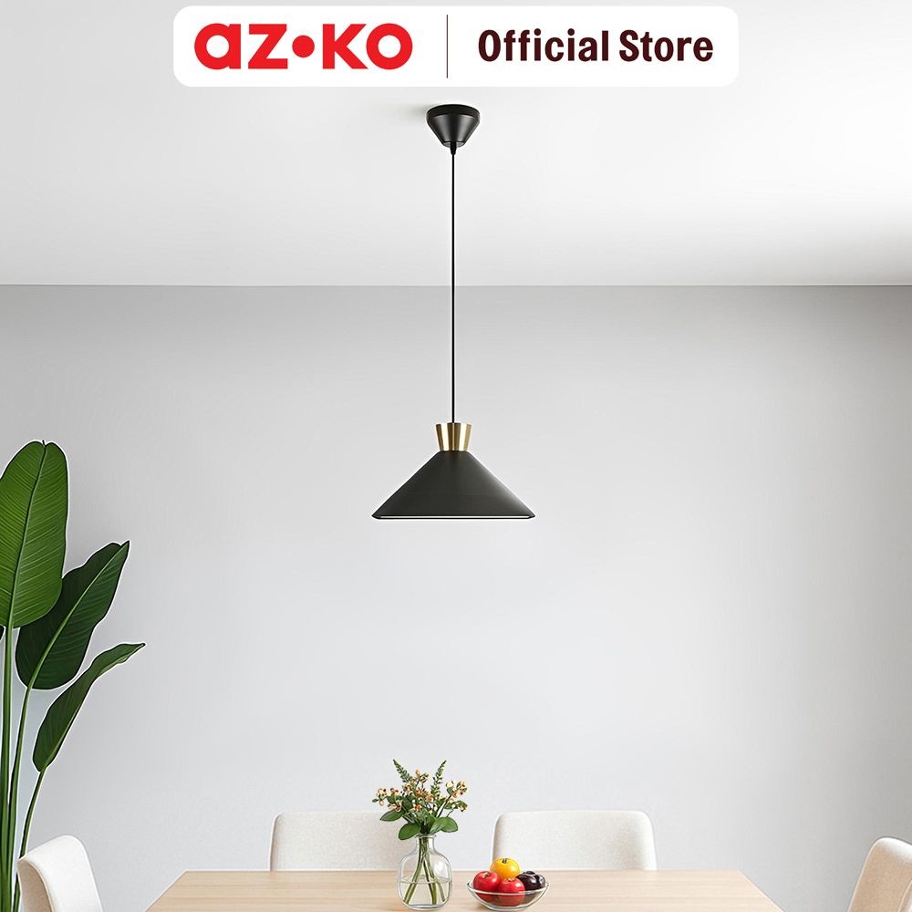 AZKO Eglare Klara Lampu Gantung Hias D35 - Hitam Lampu Sorot Led Floodlight Penerangan Luar Lampu Te