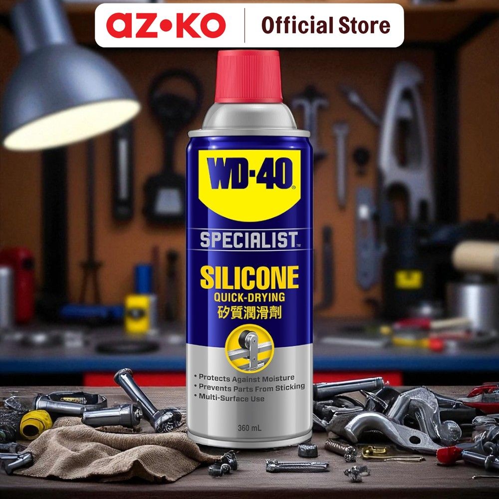AZKO Wd40 High Performance Silicone Lubricant Spray Pelumas Silikon Silicone Lubricant Spray Pelumas