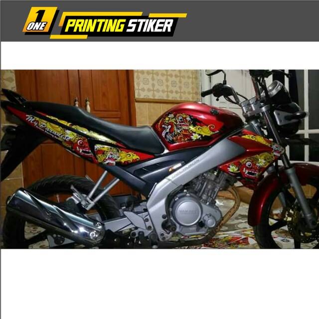 STRIPING LIS STICKER VARIASI VIXION LAMA/OLD 2007-2013 BARONG PUTIH-MERAH-HITAM-BIRU