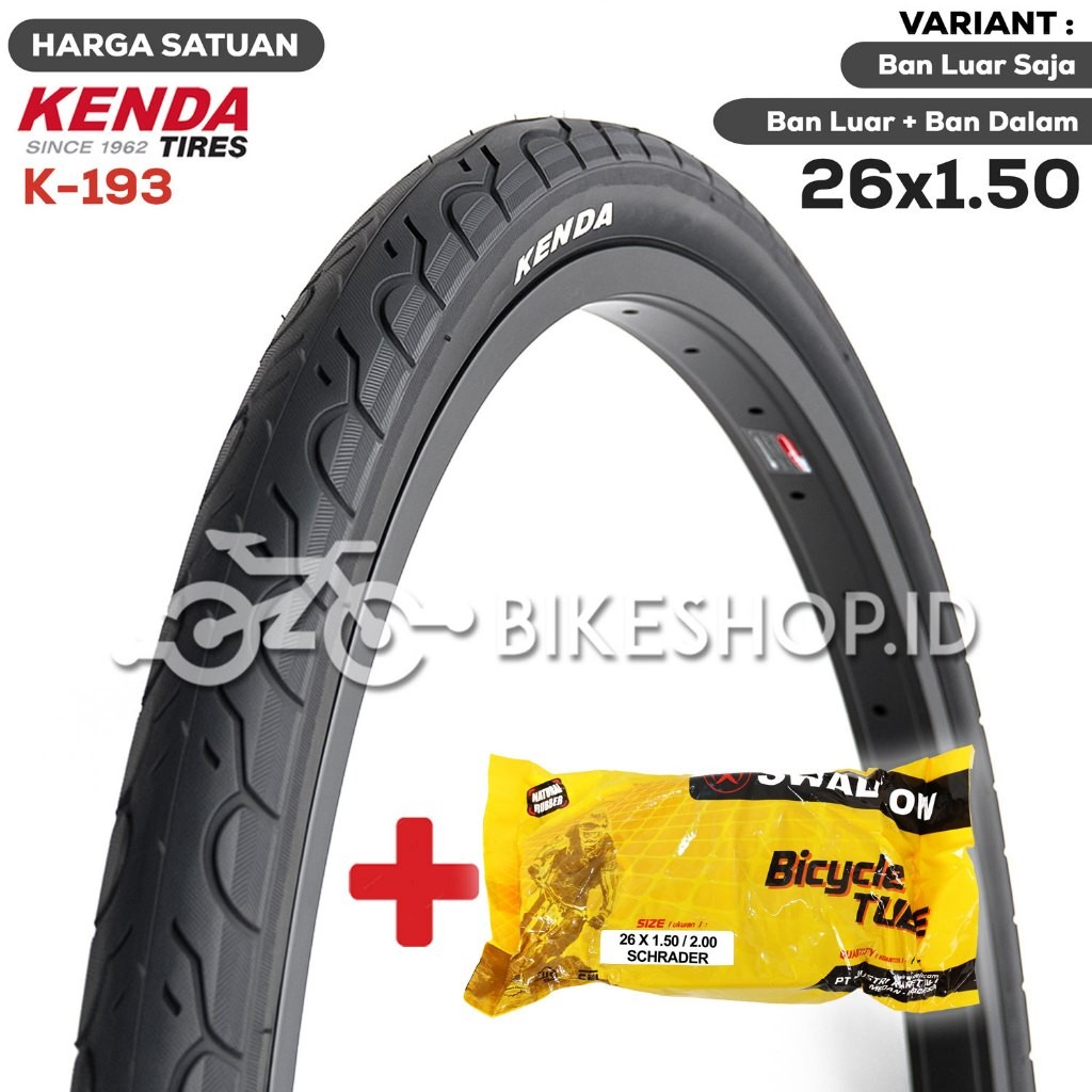 Ban Luar Sepeda KENDA KWEST Ukuran 26 x 1.50 Mini/MTB 26x150 K-193 | High Quality