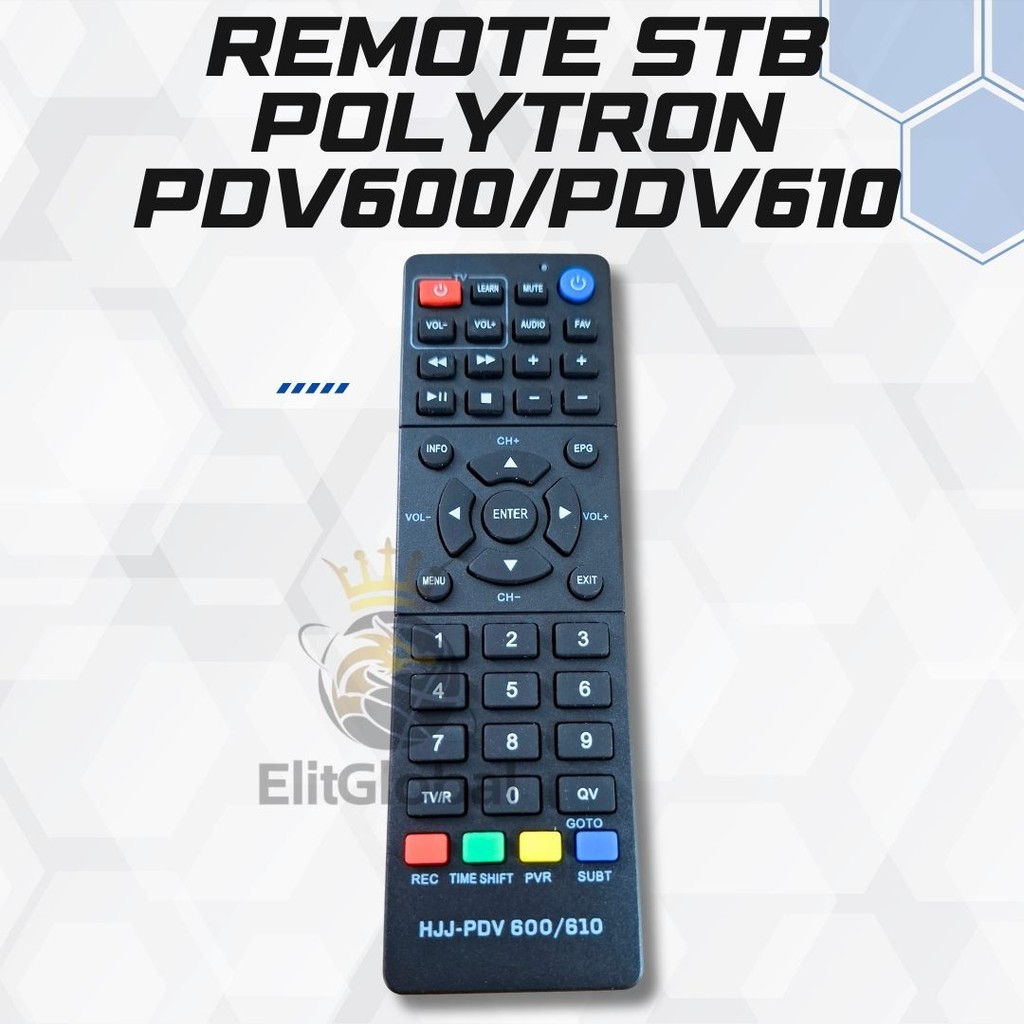Remote STB Polytron PDV600/PDV610 – Pengganti Remote Hilang
