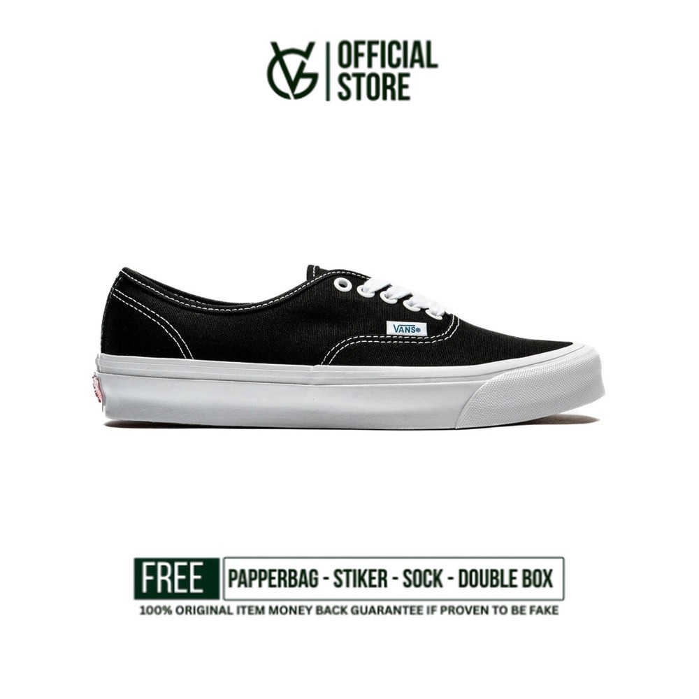 Sepatu Vans Vault OG Authentic LX Black True White 100% Original BNIB Sneakers Unisex