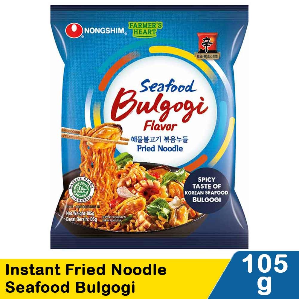 NONG SHIM INSTANT FRIED NOODLE SEAFOOD BULGOGI 105g