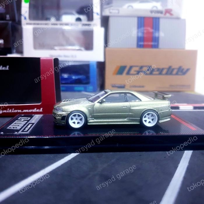 Diecast Ignition Model Nissan Skyline GTR R34 Nismo Z tune swap velg