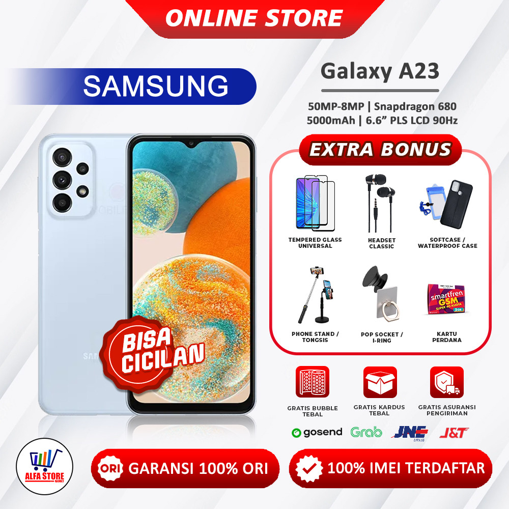 HP Samsung Galaxy A23 4G NFC RAM 6/128GB Garansi Resmi
