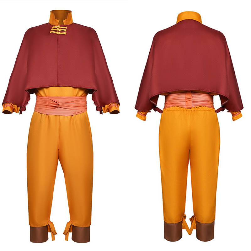 Aang Cosplay Costume 2024 Editio Avatar The Last Airbender Role Play for Halloween Anime Comic Con A