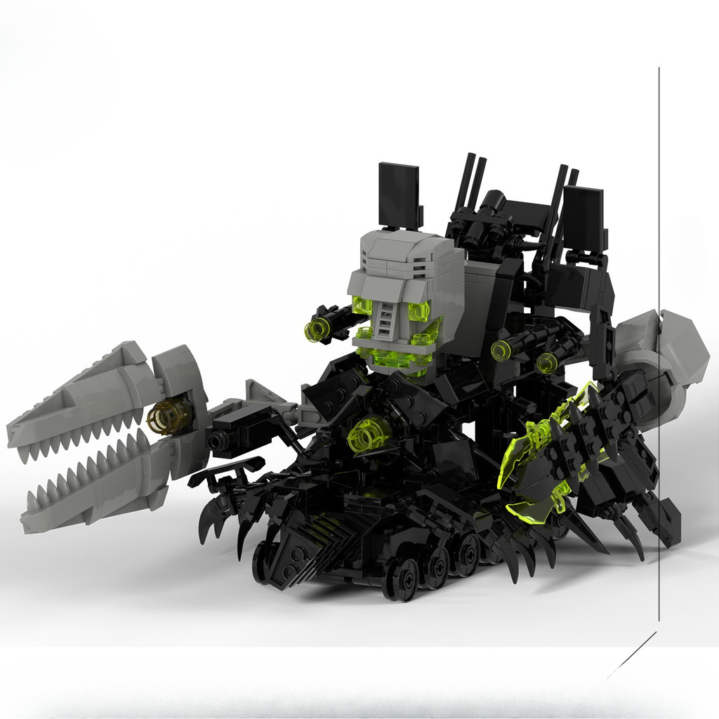 Skibi Toilet MOC Abstract Robot Buig Blocks Compatible With LEGO Giant G-MAN Tank Robot Model Bricks