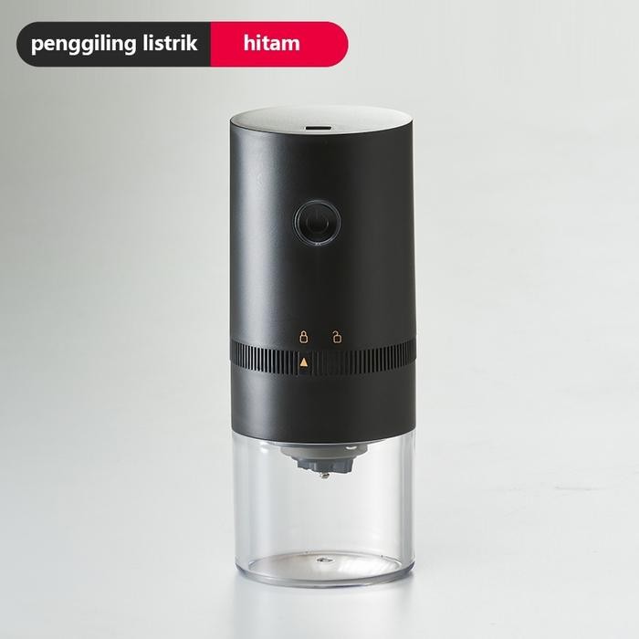 LENODI Penggiling Kopi Pengatur Waktu Listrik Layar Digital Penggiling Kerucut Kapasitas Besar 31 Ra