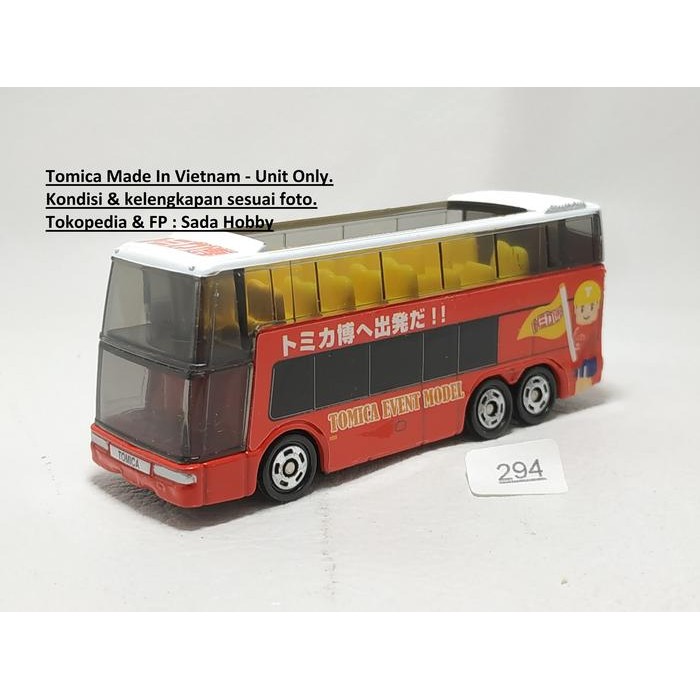 HW  Tomy Tomica Event Model No 42 Mitsubishi Fuso Aero King Merah Unit Only