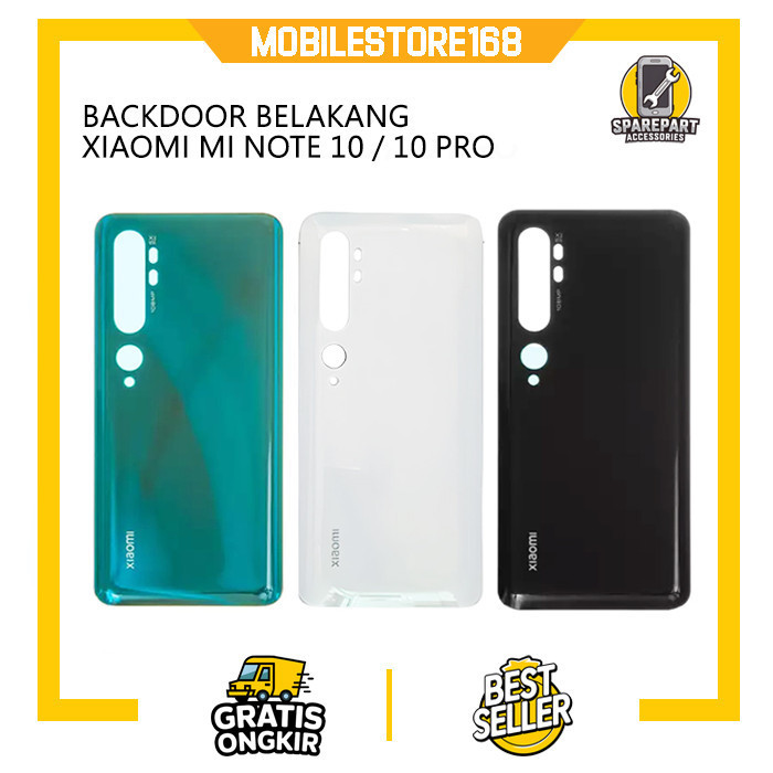 TUTUP BELAKANG BATERAI BACKDOOR / BACK CASING BELAKANG XIAOMI MI NOTE 10 / NOTE 10 PRO