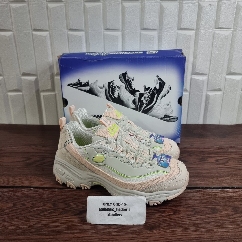 ORIGINAL SALE 70% SEPATU SKECHERS D'LITES CURDUROY CHIC 150242  WOMEN
