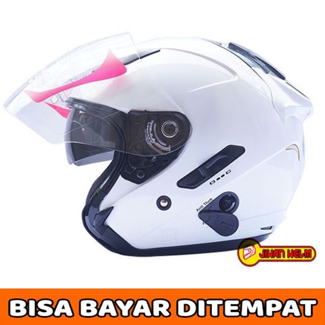 HELM / KYT / HELM KYT / KYT GALAXY / HELM KYT GALAXY WHITE TERMURAH